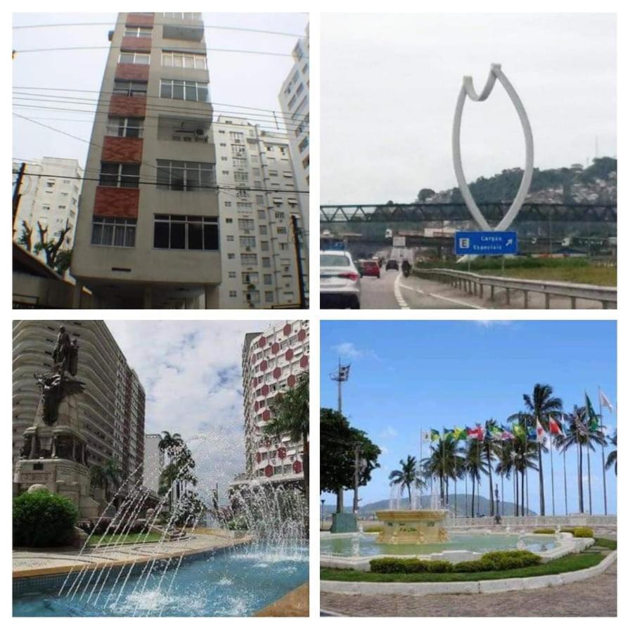 100 Mts Praia Roupa Cama Toalha Banho Wi-Fi Ar Condicionado Portaria 24 Horas Santos  Bagian luar foto
