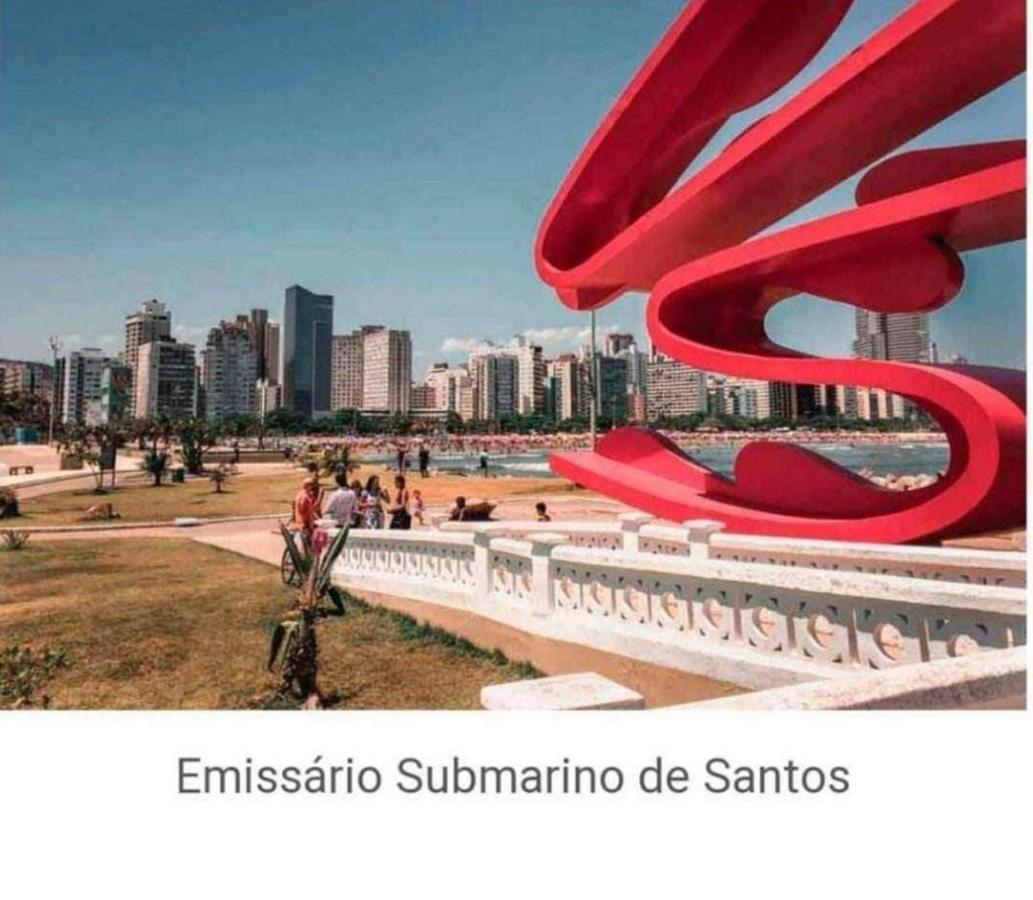 100 Mts Praia Roupa Cama Toalha Banho Wi-Fi Ar Condicionado Portaria 24 Horas Santos  Bagian luar foto
