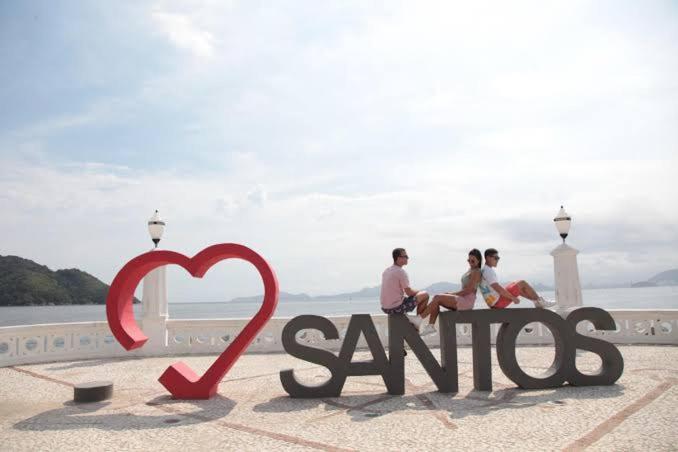 100 Mts Praia Roupa Cama Toalha Banho Wi-Fi Ar Condicionado Portaria 24 Horas Santos  Bagian luar foto